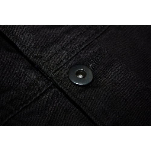 Bigdude Classic Denim Jacket Black - Image 9