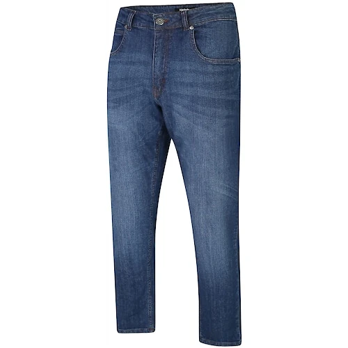 Bigdude Loose Fit Straight Cut Stretch Jeans Mid Wash - Image 2
