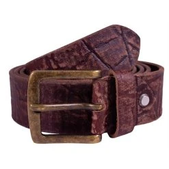 Luke Used Look Leather Belt Brown