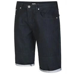 Bigdude 3/4 Length Denim Shorts Black