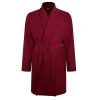 Bigdude Knitted Waffle Dressing Gown Burgundy