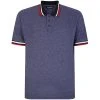 Bigdude Two Tone Contrast Polo Shirt Navy