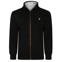 Bigdude Sherpa Lined Zip Hoody Black