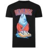 Bigdude Revenge Fish Print T-Shirt Black