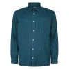Bigdude Long Sleeve Check Shirt Teal