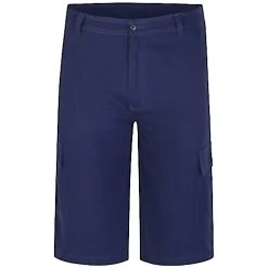 Bigdude Cropped Cargo Trousers Navy