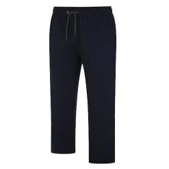 Bigdude Open Hem Joggers With Zip Navy