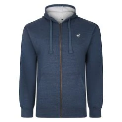 Bigdude Sherpa Lined Zip Hoody Dark Denim