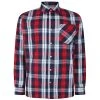 Bigdude Long Sleeve Check Shirt Red Tall