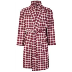 Bigdude Lightweight Dressing Gown Red/White