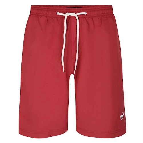 Bigdude Plain Swim Shorts Burgundy - Image 2