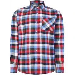 Bigdude Long Sleeve Flannel Shirt Multi Tall