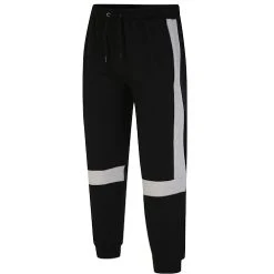 Bigdude Colour Block Joggers Black