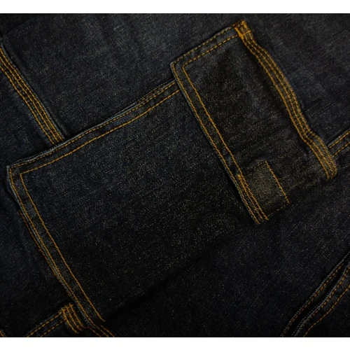 Bigdude Jersey Waistband Denim Shorts Dark Wash - Image 9