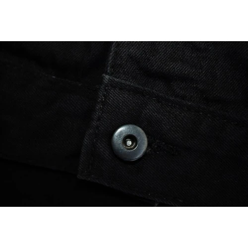 Bigdude Classic Denim Jacket Black - Image 7