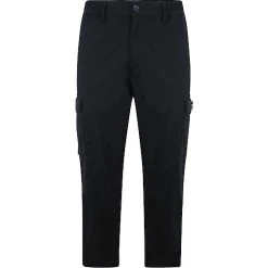 Bigdude Elasticated Waist Cargo Trousers Dark Navy