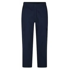 Bigdude Elasticated Waist Cargo Trousers Navy
