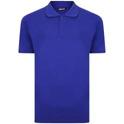 Bigdude Plain Polo Shirt Cobalt Blue Tall