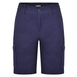 Bigdude Elasticated Waist Cargo Shorts Navy