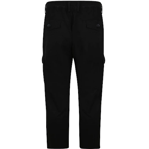 Bigdude Elasticated Waist Cargo Trousers Black - Image 2