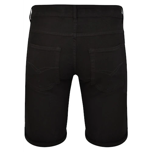 Bigdude Stretch Denim Shorts Black - Image 3