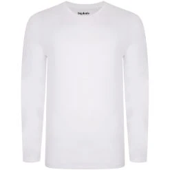 Bigdude Long Sleeve T-Shirt White Tall