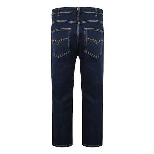 Bigdude Stretch Jeans With Selvedge Finish Raw Wash - Image 4