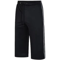 Bigdude Cropped Tricot Joggers Black