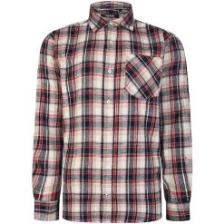 Bigdude Long Sleeve Flannel Shirt Navy