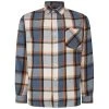 Bigdude Long Sleeve Check Flannel Orange Tall