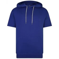 Bigdude Short Sleeve Hoody Cobalt Blue