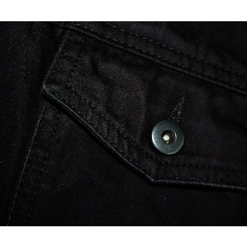 Bigdude Classic Denim Jacket Black - Image 10