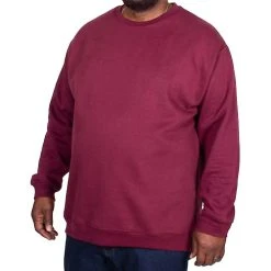 Bigdude Essentials Jumper Burgundy Tall