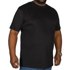Bigdude Plain Crew Neck T-Shirt Black