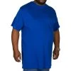 Bigdude Plain Crew Neck T-Shirt Royal Blue
