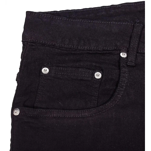 Bigdude Stretch Denim Shorts Black - Image 5