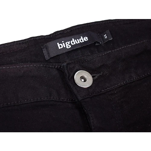 Bigdude Stretch Denim Shorts Black - Image 4