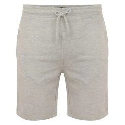 Bigdude Loop Back Jogger Shorts Grey Marl